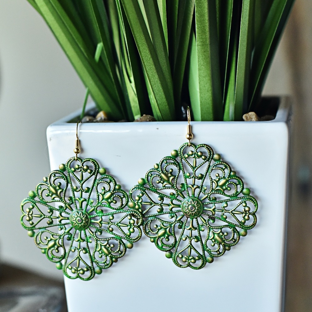 Hand-painted earrings